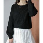 ショッピングリボン ニット セーター リボンラインニット レディース