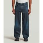 ジーンズ TYPE 96 LOOSE JEANS/ヴィンテージレザーライクコーティング加工ワイドストレートジーンズ/ルーズデニムパンツ メンズ