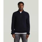 セーター ニット Boucle Skipper Knit/ブークレスキッパーハーフジップニットセーター メンズ レディース
