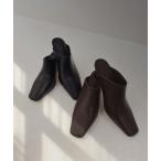 パンプス スクエアトゥミュール / シンプル きれいめ ベーシック 通勤 オケージョン 合皮 春 夏 秋 冬 ブラック 黒 ブラウン