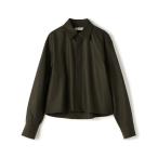 ショッピングedition ブラウス シャツ ウールメルトンポプリン クロップドシャツ レディース