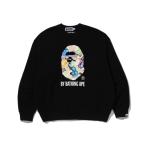 トレーナー スウェット ART CAMO BY BATHING APE RELAXED FIT CREWNECK SWEATSHIRT メンズ レディ