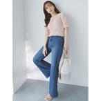 「SNIDEL」 ブーツカットデニムパンツ 00 ブルー レディース