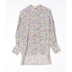 「TSURU by Mariko Oikawa」 花柄長袖ブラウス FREE グリーン レディース