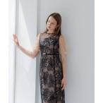 「Leja」 半袖ワンピース MEDIUM ブラック レディース