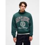 ショッピングGAP トレーナー スウェット ヴィンテージソフトモックネック　クロップド GAPロゴ スウェットシャツ メンズ レディース