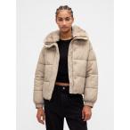 ダウンコート ダウンジャケット ファー トリミング パファージャケット レディース