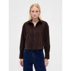  блуза рубашка вельвет распорка Hem укороченные брюки рубашка женский 