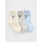 靴下 ベア あったかソックス 3足セット (ベビー) キッズ 子供 男の子 女の子