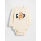 ベビー服 ロンパース Gapロゴ ブラナンベアロンパース長袖　--