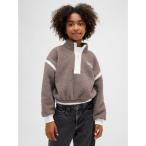 ショッピングGAP トレーナー  リサイクル リラックスフィット ボア ハーフジップ スウェットシャツ (キッズ) キッズ 子供服 女の子