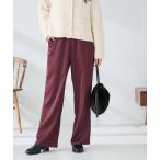 パンツ サテンワイドパンツ レディース