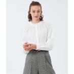 ショッピングフリル ブラウス シャツ フリルカラーコットンブラウス レディース