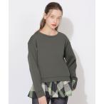 ショッピングブラックレーベル tシャツ ヘムチェック切替プルオーバー レディース