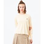 ニット セーター 「WEB＆一部店舗限定」バッキンガムベア ワッペンクルーネックニット レディース