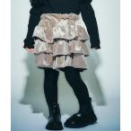 ショッピングセラフ パンツ 「ジュニア対応」スカート見えベロアティアードパンツ キッズ 子供服 男の子 女の子