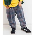 ショッピングチェック パンツ 「ジュニア対応」インディゴコーデユロイチェックパンツ キッズ 子供服 男の子 女の子