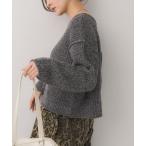 ショッピングラメ ニット セーター ラメ混ショートNT レディース