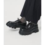 ショッピングレースアップ シューズ レースアップ プラットフォームシューズ レディース