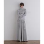 パンツ レーヨンギャザーワイドパンツ レディース