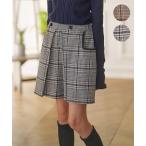 パンツ 「150-160cm」レディチェック キュロット キッズ 子供服 女の子