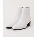 ブーツ サイドジップ レザー リングブーツ / チェーン メンズ