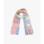 マフラー ストール ブロックチェックストール レディース