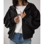 ショッピングスエード ブルゾン アウター フェイクスエードフーディブルゾン レディース