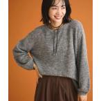 ニット セーター シアーゆったりニットプルオーバー レディース
