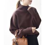 ショッピングタートルネック ニット セーター SHIPS any:「洗濯機可能」ハイネック ボリュームスリーブ ロングリブ ニット プルオーバー レディース