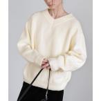 ショッピングニット ニット セーター シンプルVネックニット レディース