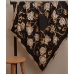  шарф бандана [resonance] Schic дизайн Vintage style черепаха задний × цепь рисунок большой размер шарф [ мульти- way ] женский 