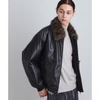 ブルゾン アウター ヴィンテージライク衿フェイクファーブルゾン メンズ