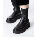 ショッピングニットブーツ ブーツ CORSO ROMA 9 Side gore rib knit boots コルソローマ サイドゴア リブニット ブーツ ブーツ レディース