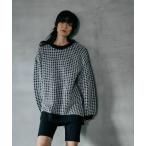 ニット セーター ジャガード柄ニットチュニック　600814 レディース