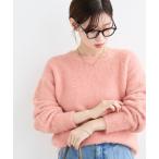ショッピングクールネック ニット セーター 「手洗い可能」ソフトシャギーニットプルオーバー レディース
