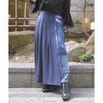 パンツ 十五夜柄巻スカート風パンツ レディース