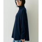 ニット セーター ボトルネックポンチョライクニットプルオーバー レディース