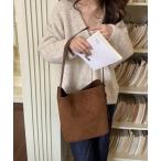 ショルダーバッグ バッグ フェイクスエード バケットショルダーバック レディース