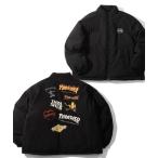 ダウンジャケット ダウン 「THRASHER/スラッシャー」コットンライク タイプライター シームレス 中綿パファージャケット メンズ レディース