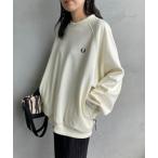 ショッピングJF トレーナー スウェット 「WEB先行予約」「FRED PERRY/フレッドペリー」 別注 トラック クルーネックプルオーバー レディース メンズ