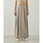 スカート 「EMOELLE」ウールコットン2タックスカート