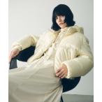 ショッピングショート ダウンコート ダウンジャケット 「サステナブル」2WAYフーディショートダウン/撥水 レディース