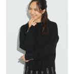 ショッピングLL ニット セーター 「セットアップ可/S-LL」インせず着られる 洗えるもちもち裾ラウンドニット レディース