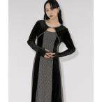 ショッピングPIECE ワンピース lingerie layered one-piece ボレロデザインベロアワンピース