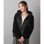 ショッピングダウンコート ダウンコート ダウンジャケット ニットスリーブダウンブルゾン レディース