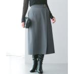 ショッピングDays スカート 落ち感ドレープ素材ウエスト金ボタンラップ風タイトスカート（タテヨコストレッチ・しわになりにくい・速乾・ＵＶカット）「大きいサイズ有」