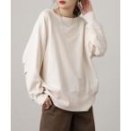 トレーナー スウェット ボートネックビックプルオーバー レディース