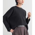 ショッピングセーター ニット セーター スウェットライクシンプルニット「サスティナブル」 レディース