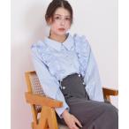 ブラウス シャツ ショルダーフリルブラウス レディース